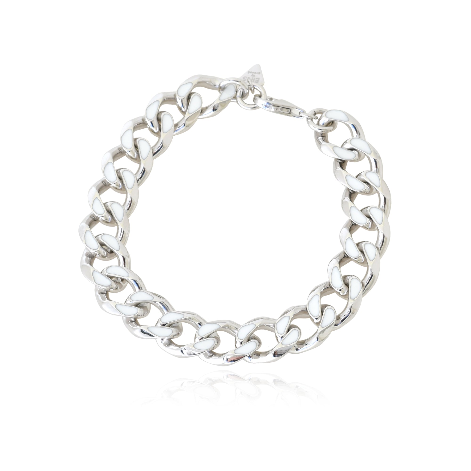 Curve Big White Bracelet M