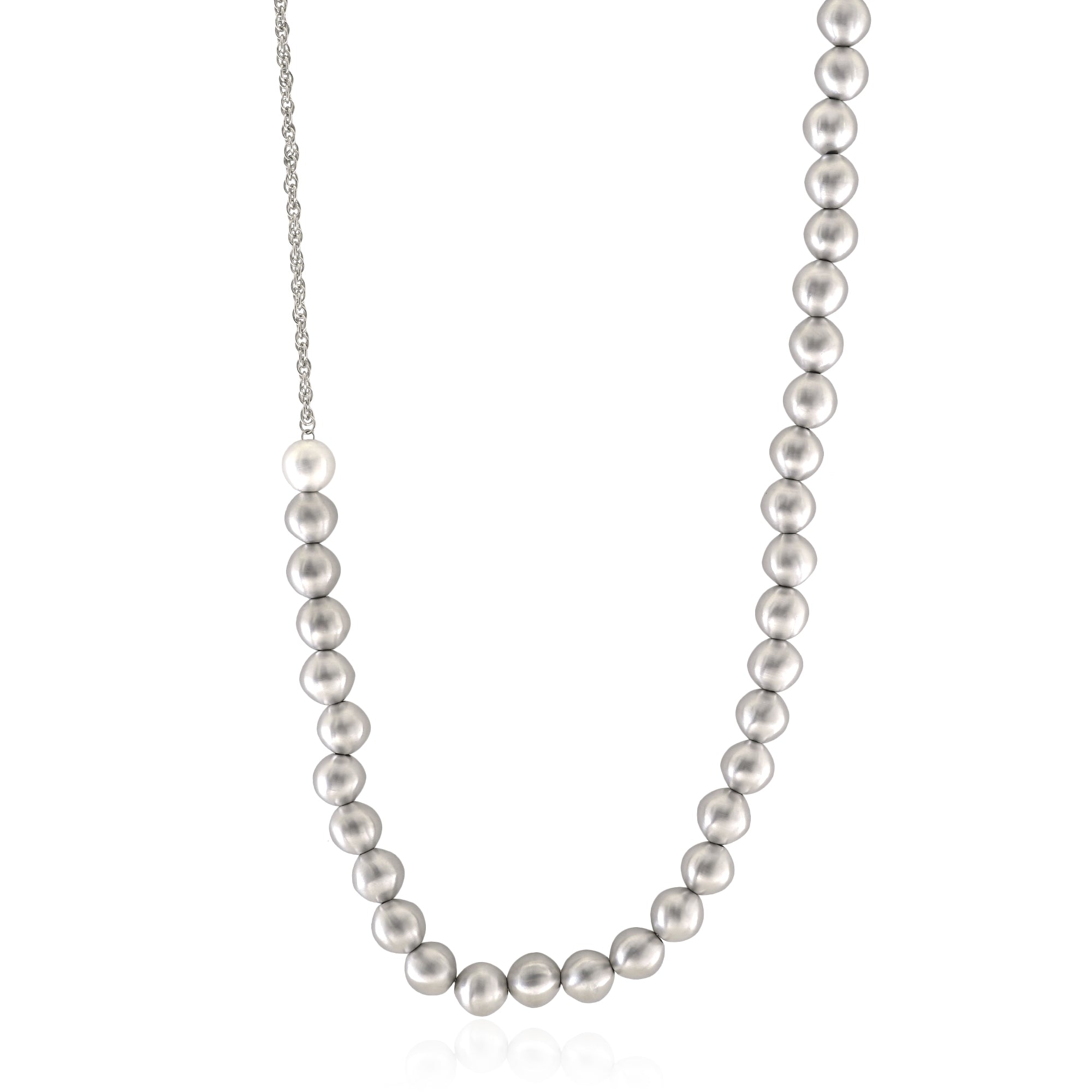 TOMOYUKI IWANAMI Chain x Black Pearl Necklace I