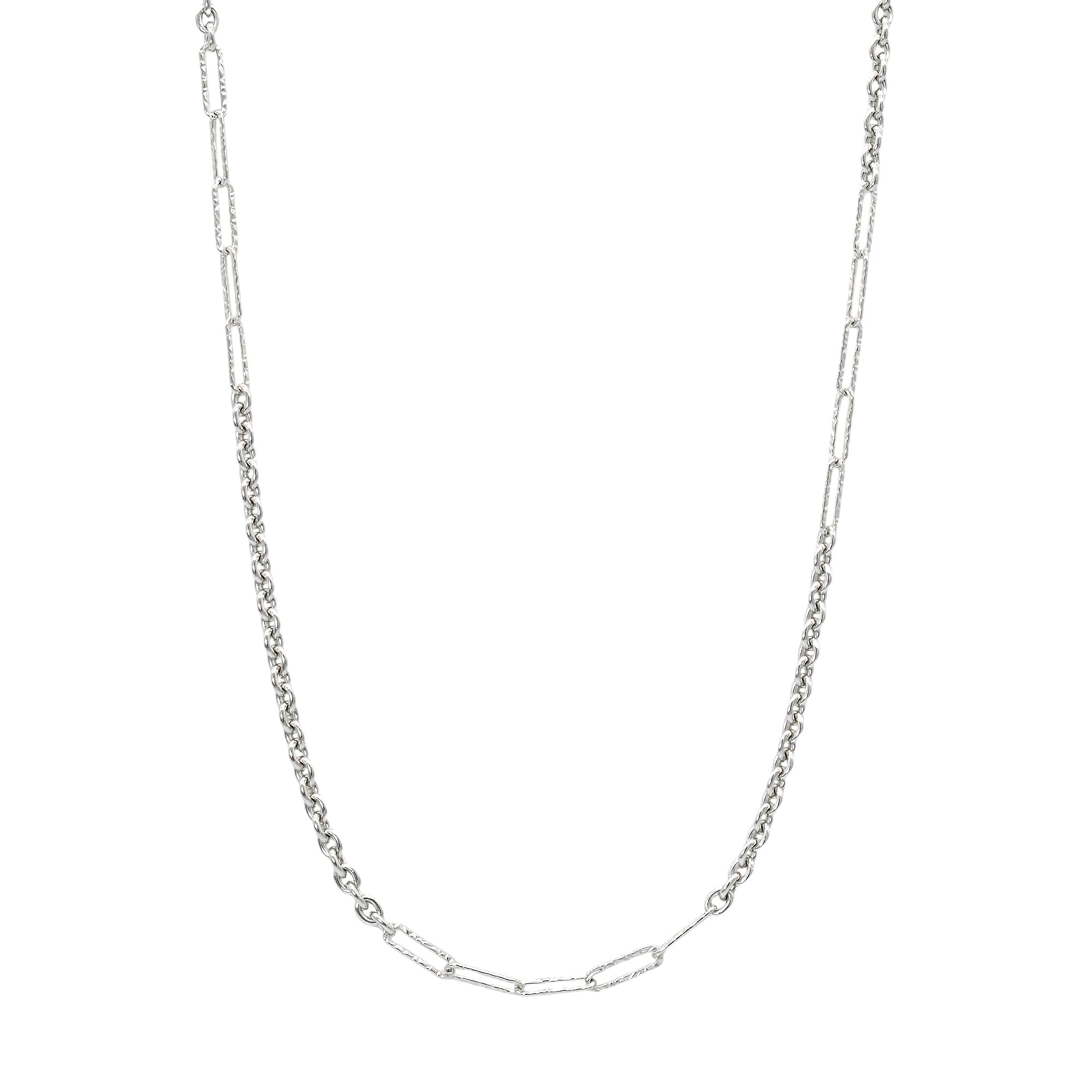 Half-and-Half Slim Necklace