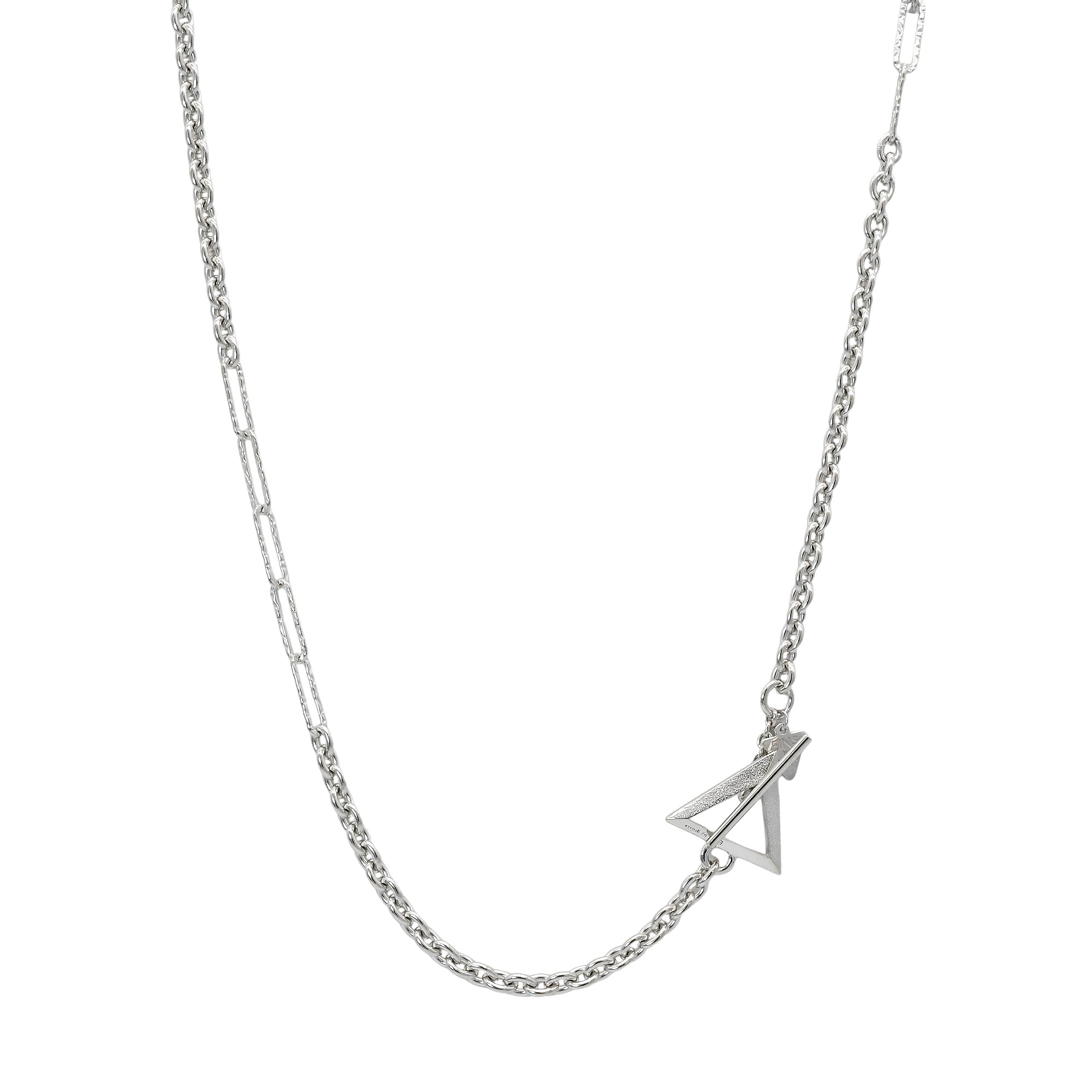 Half-and-Half Slim Necklace