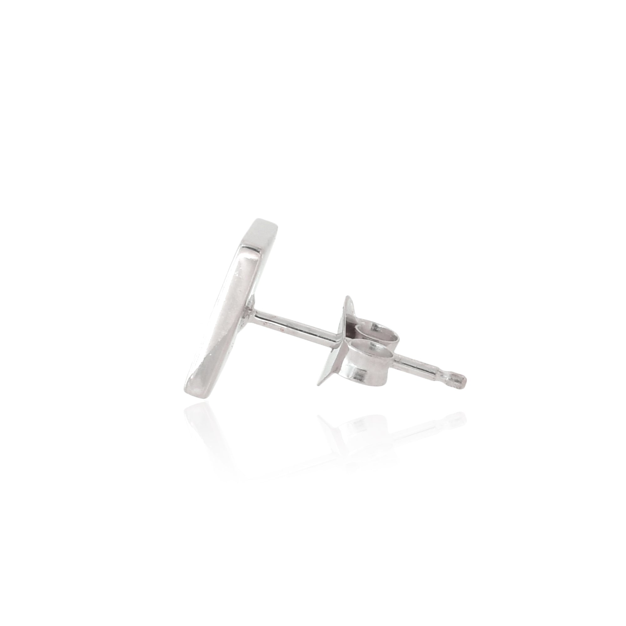 Logo Square Pierced Earrings