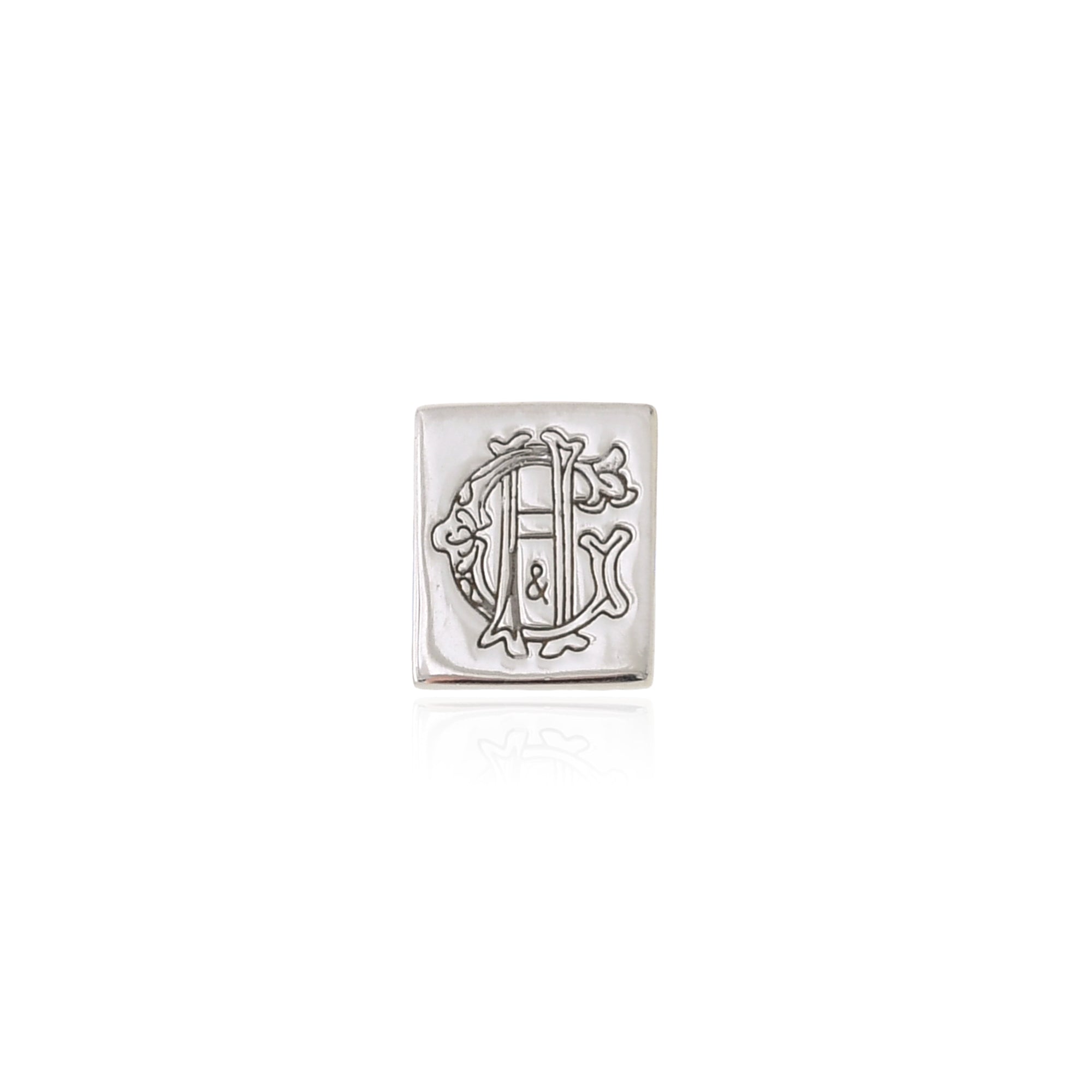 Logo Square Pierced Earrings