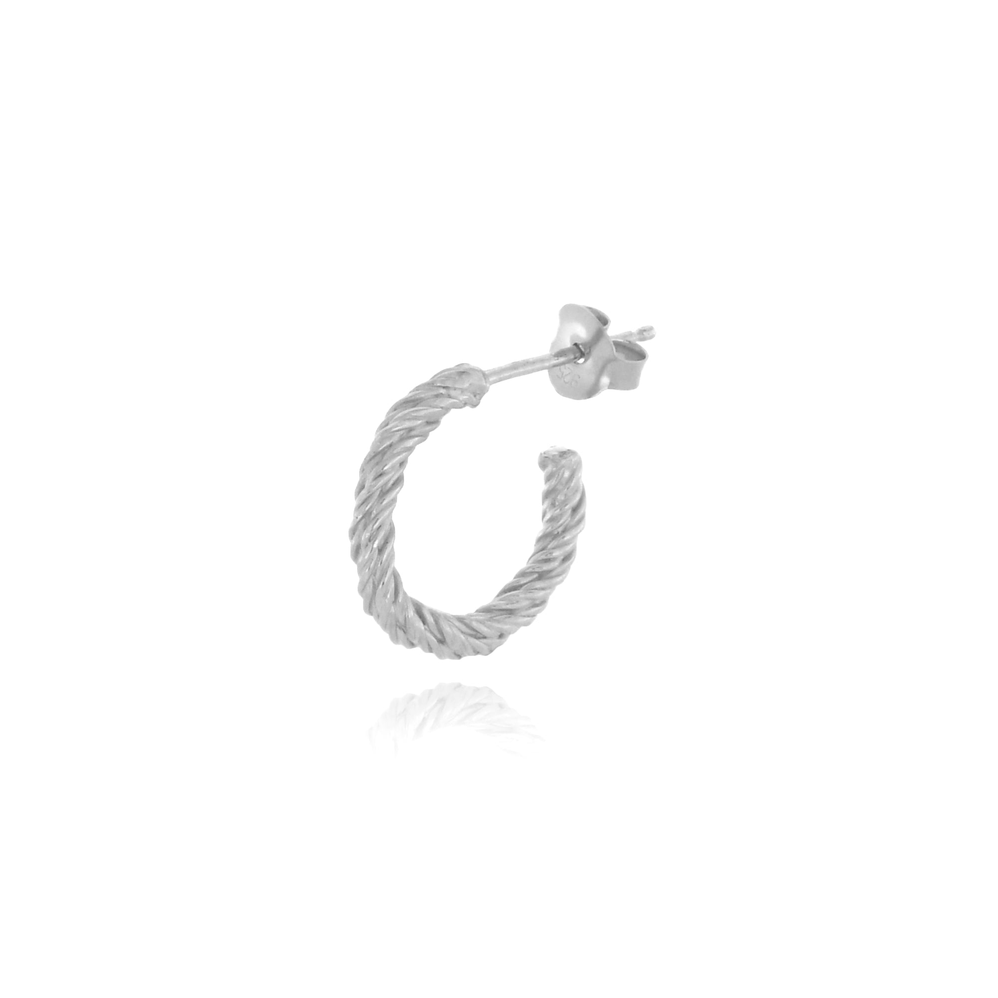 Rope Pierced Earrings, Small