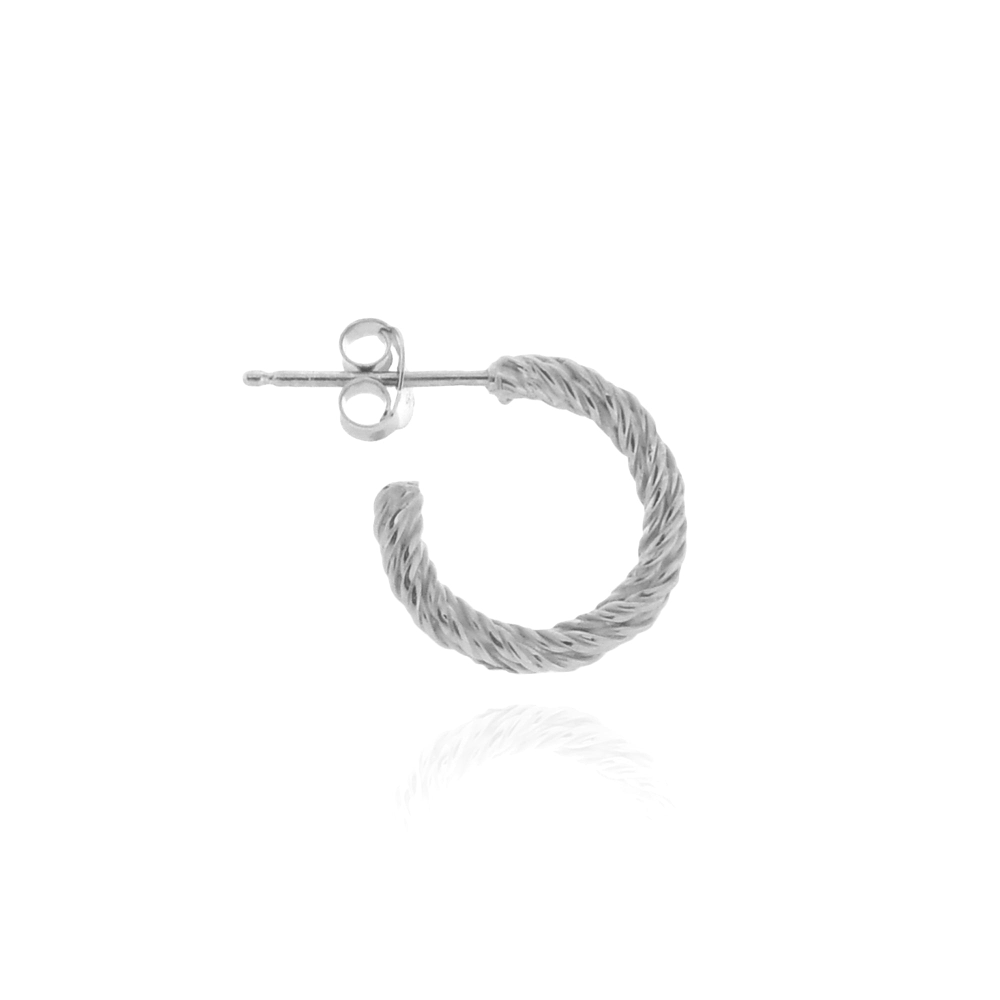 Rope Pierced Earrings, Small